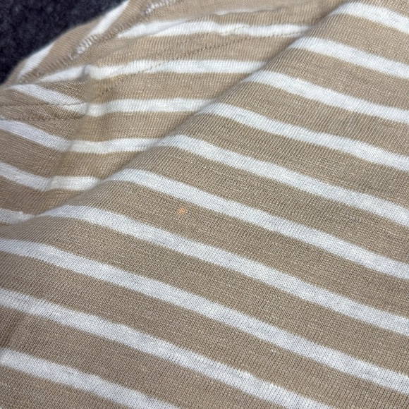 Faherty Tan Crop Relaxed Tee Short Sleeve - Picture 5 of 5